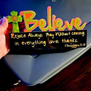 Table Sign Decor Religious